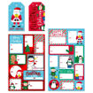 Picture of CHRISTMAS GIFT LUGGAGE TAGS AND GIFT STICKER TAGS 55 PACK